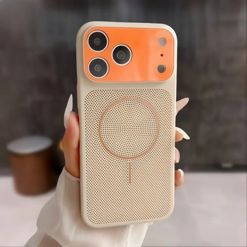Heat Dissipation Mesh Breathable Case - Heat Dissipation Hit Color Magnetic For