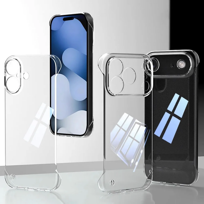 Ultra Thin Frameless Phone Cover - High Transparent Frameless Hard PC Case