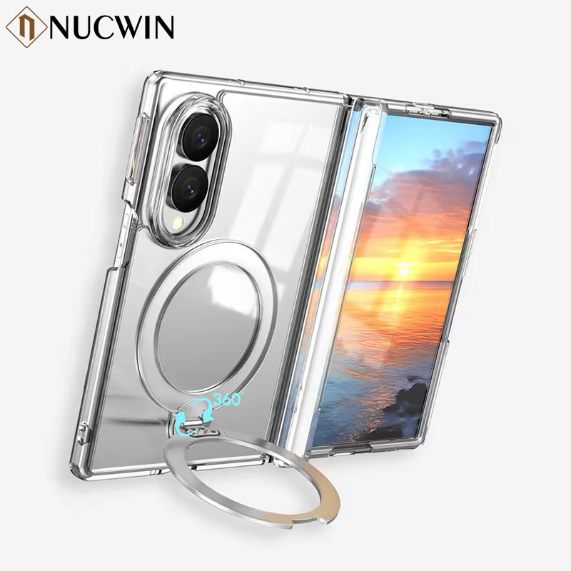 Screen Protectors - Transparent Magnetic 360° Rotating Bracket Case