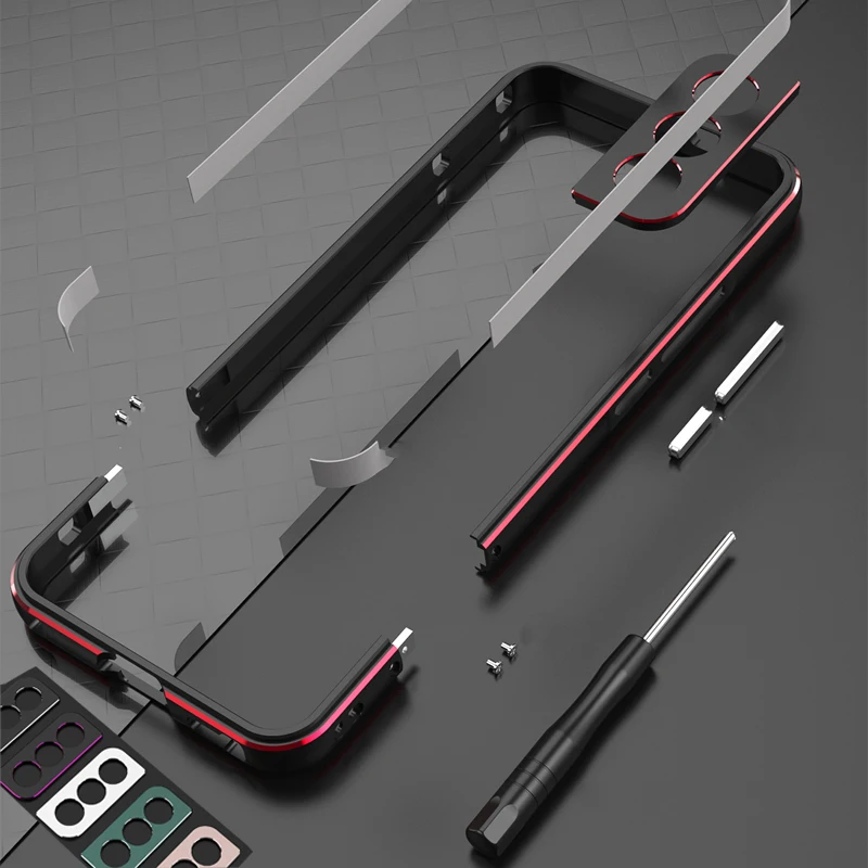 Metal Bumper Aluminum Frame Case - Aluminum Bumper & Metal Lens Frame