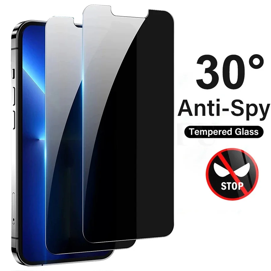 Anti-spy tempered glass screen - Anti Spy Privacy Glass Case recension och pris