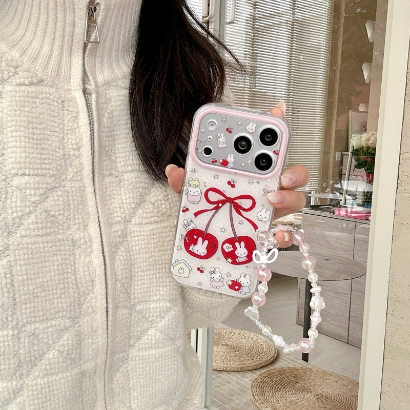 Cute cartoon sweet cherry Miff - Cute Cartoon Wrist Strap Silicone Case recension och pris