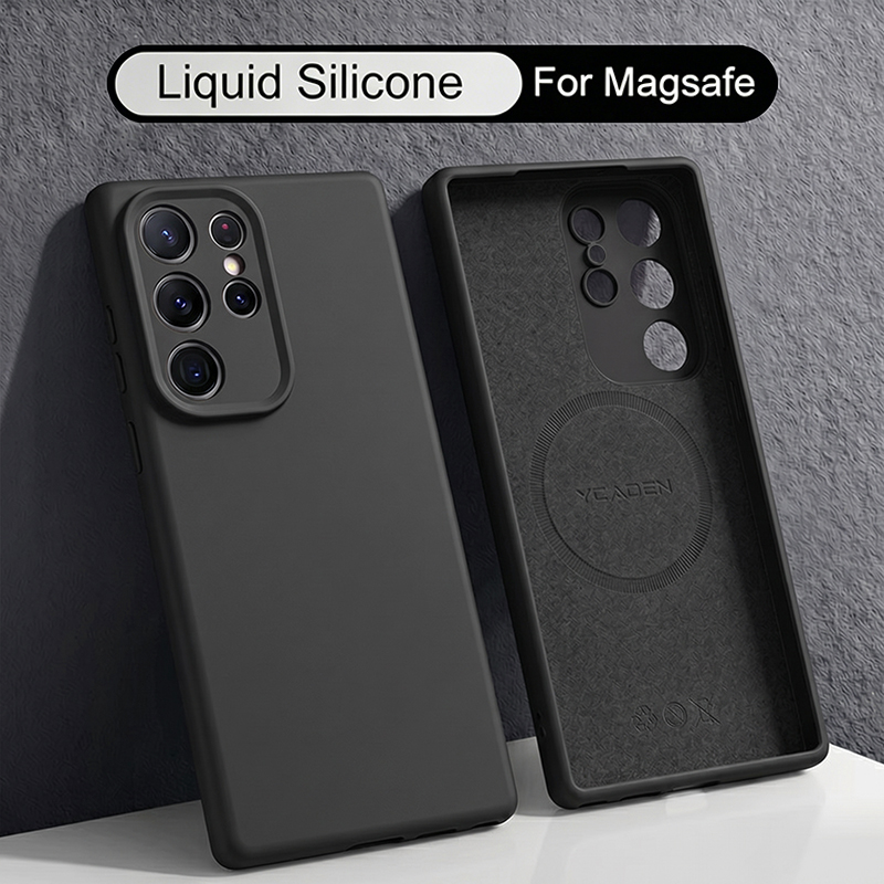 Soft Liquid Silicone Case For  - Liquid Silicone Magnetic Phone Case recension och pris