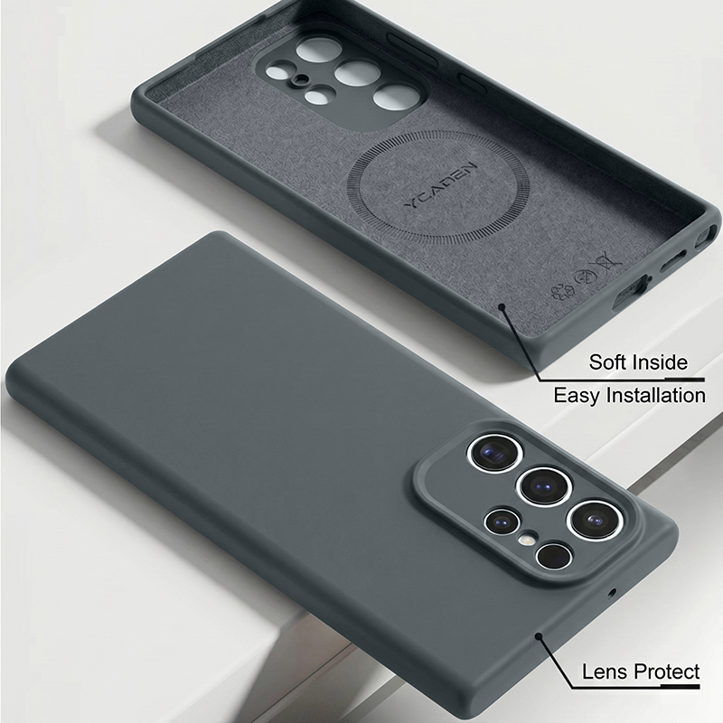 Soft Liquid Silicone Case For  - Liquid Silicone Magnetic Phone Case recension och pris