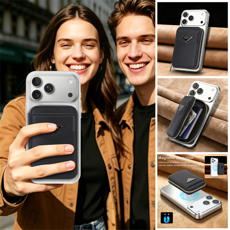 Zipper Wallet Card Holder Case - Leather Wallet Card Holder Phone Cover recension och pris