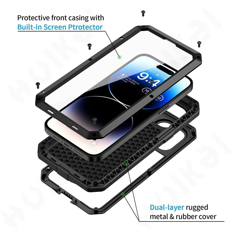 Case For iPhone 16e 15 14 13 1 - Heavy Duty 360 Full Body Protective Case recension och pris