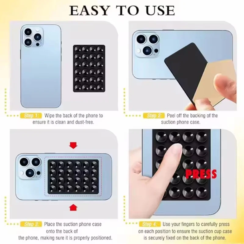 Silicone Wall Suction Cup Brac - Phone Cases recension och pris