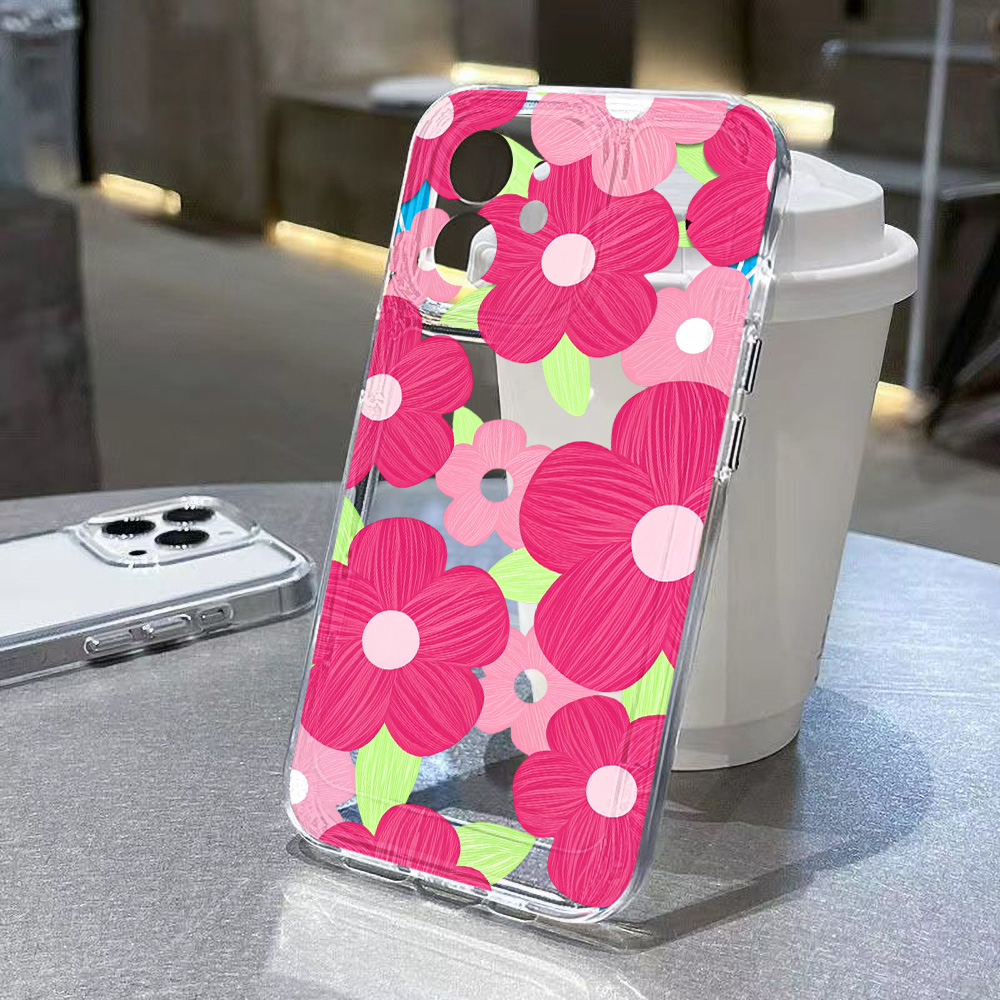 Colorful Flower Clear Phone Ca - Clear Shockproof Bumper Case recension och pris