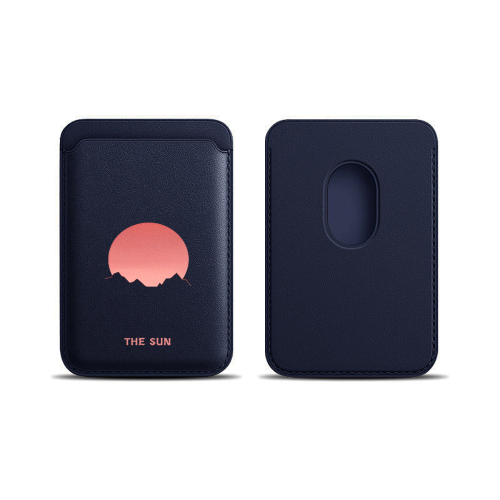 Simple Sunrise Leather Card Wa - Leather Wallet Card Holder Phone Cover recension och pris