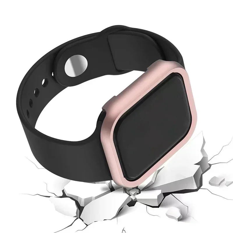 For iWatch SE Series 10 9 8 7  - Metal Bumper Aluminum Frame Case recension och pris