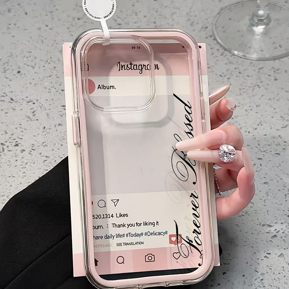 Forever Blessed Simple Clear P - Clear Shockproof Bumper Case recension och pris
