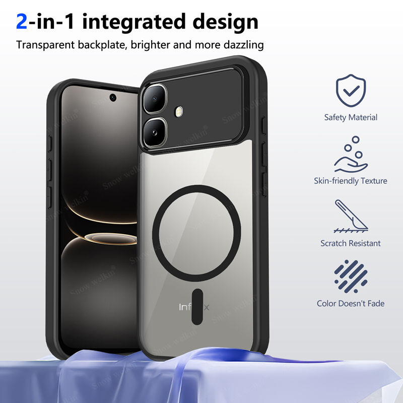 Magnetic Transparent Silicone  - Clear Shockproof Bumper Case recension och pris