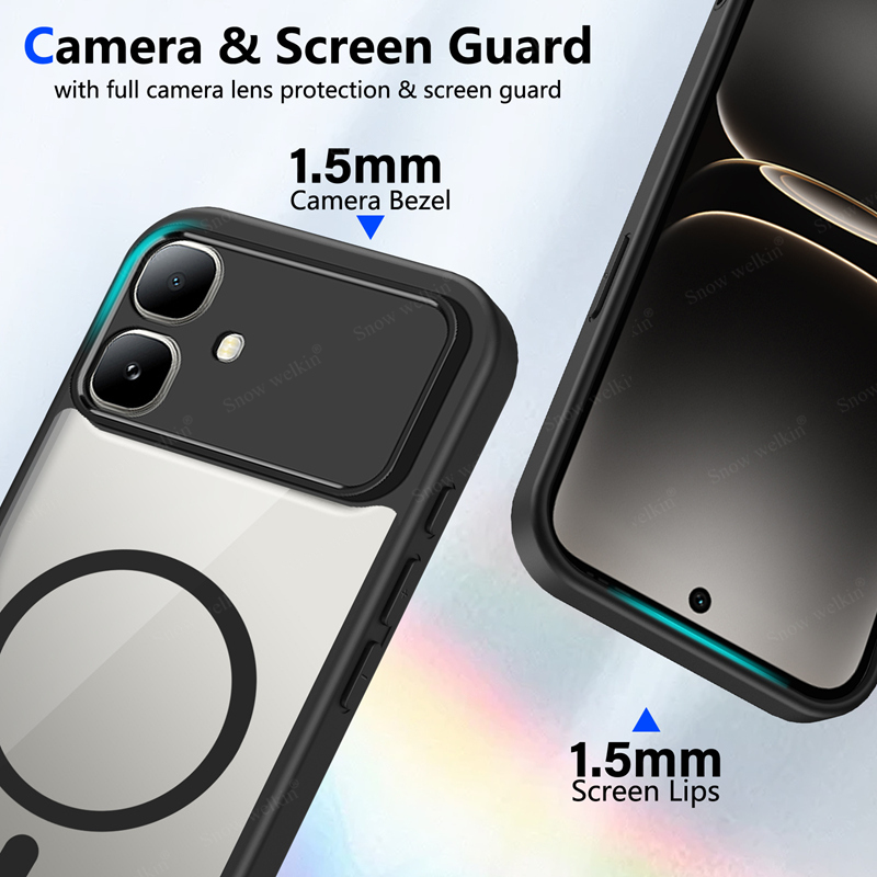 Magnetic Transparent Silicone  - Clear Shockproof Bumper Case recension och pris