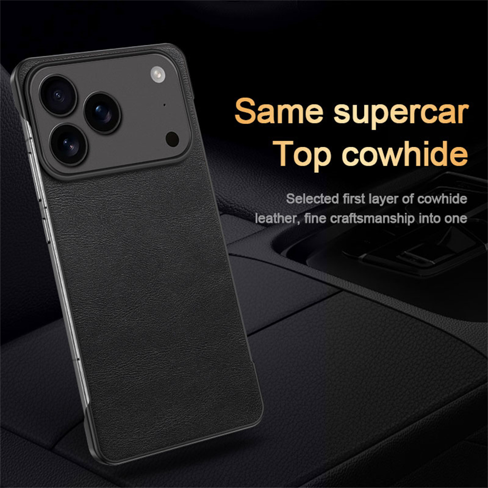 Classic Leather Ultra Thin PC  - Ultra Thin Frameless Phone Cover recension och pris