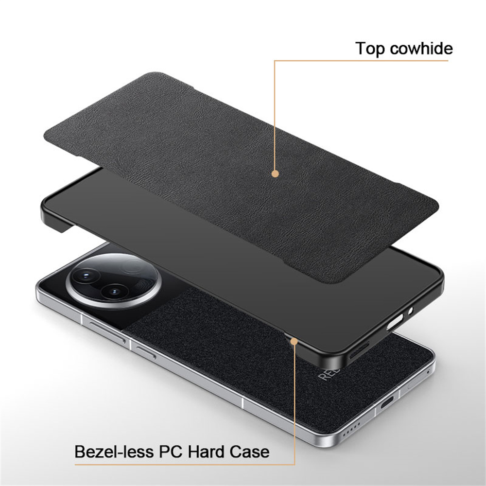 Classic Leather Ultra Thin PC  - Ultra Thin Frameless Phone Cover recension och pris