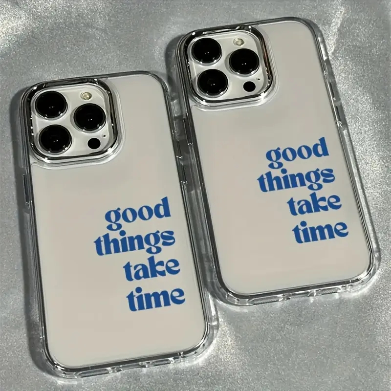 Good Things Take Time Lens Fra - Clear Shockproof Bumper Case recension och pris