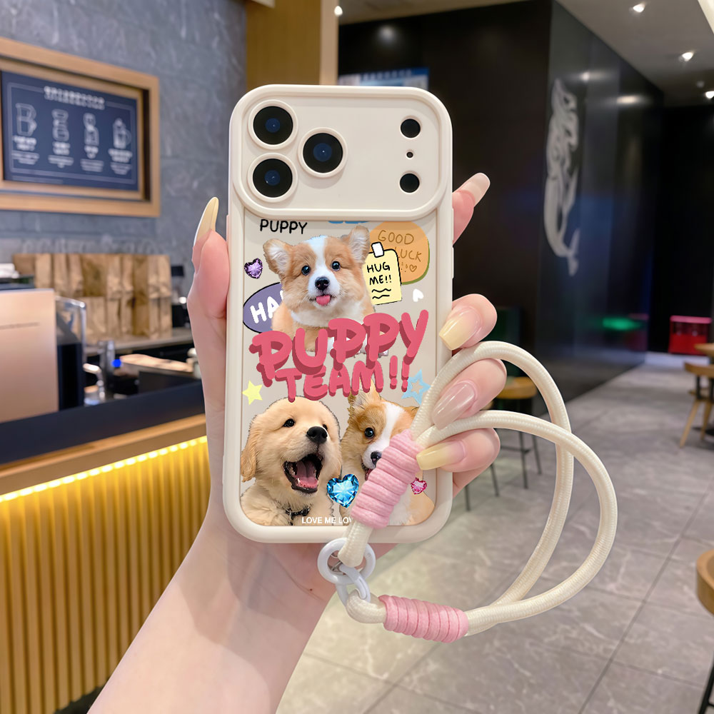 Lanyard Soft Phone Cases For S - Cute Cartoon Wrist Strap Silicone Case recension och pris