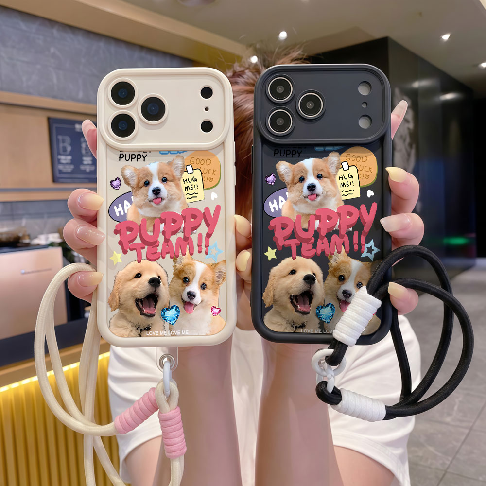 Lanyard Soft Phone Cases For S - Cute Cartoon Wrist Strap Silicone Case recension och pris