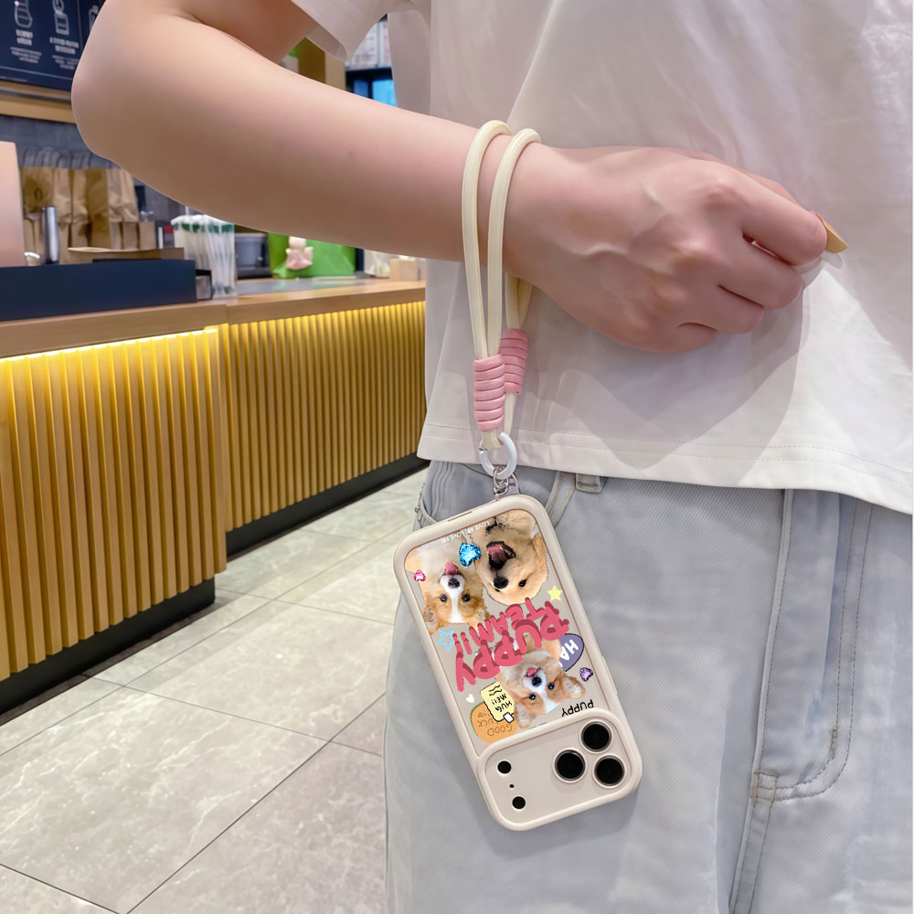 Lanyard Soft Phone Cases For S - Cute Cartoon Wrist Strap Silicone Case recension och pris