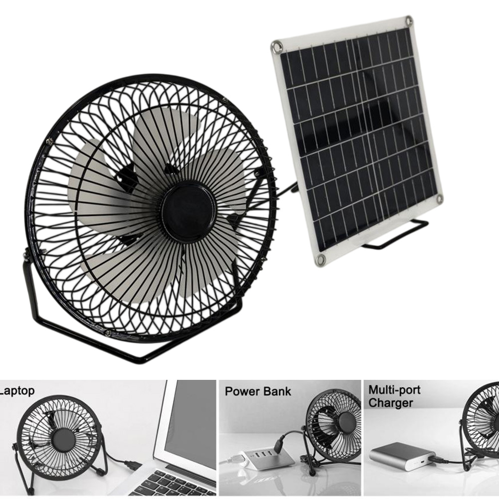 10W Solar Panel Fan Compatible - Power Banks recension och pris