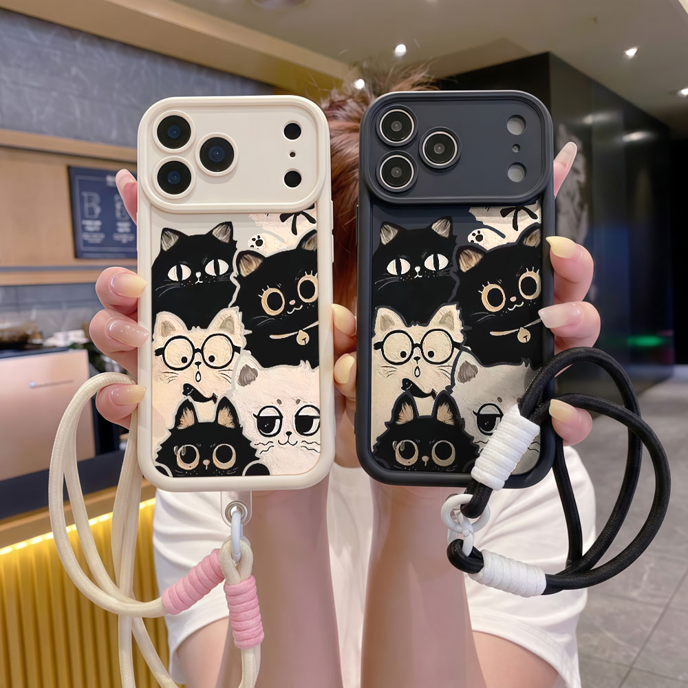 Shockproof Lanyard Cute Cartoo - Cute Cartoon Wrist Strap Silicone Case recension och pris
