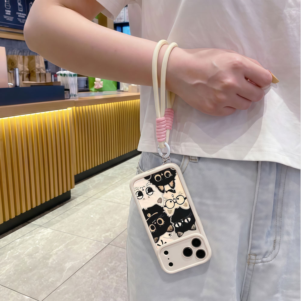 Shockproof Lanyard Cute Cartoo - Cute Cartoon Wrist Strap Silicone Case recension och pris