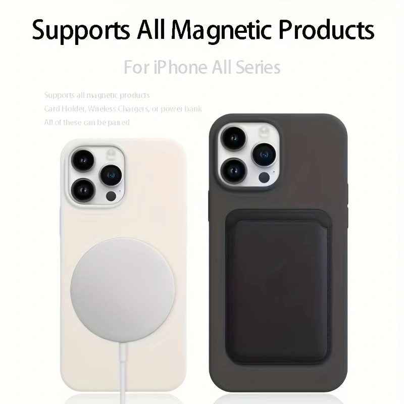 Solid Color Liquid Silicone Ma - Liquid Silicone Magnetic Phone Case recension och pris