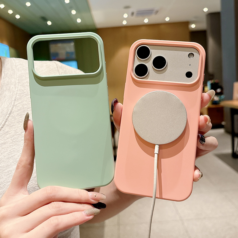 Solid Color Liquid Silicone Ma - Liquid Silicone Magnetic Phone Case recension och pris