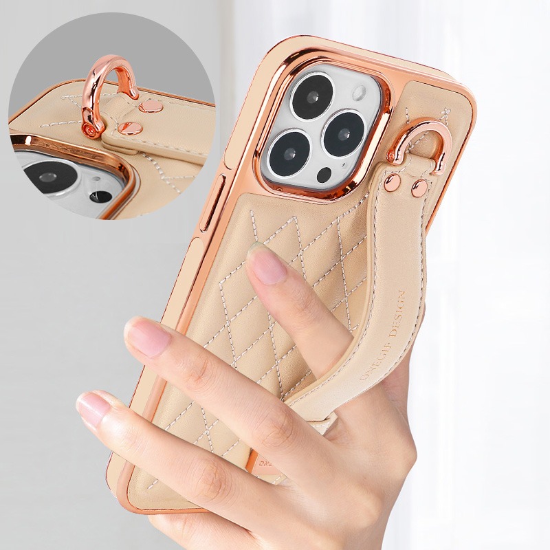 Fashionable Luxury Ring Wrist  - Leather Wallet Card Holder Phone Cover recension och pris