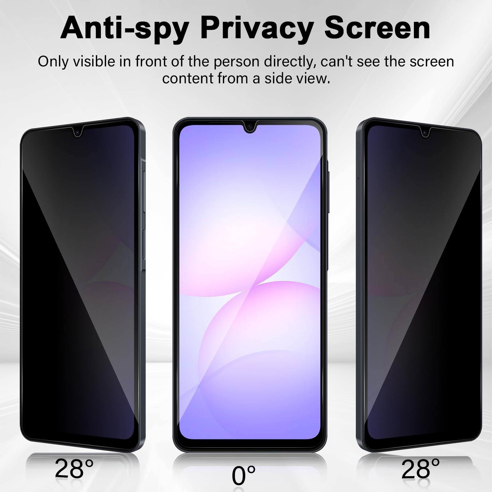 Anti Spy Screen Protector For  - Anti Spy Privacy Glass Case recension och pris