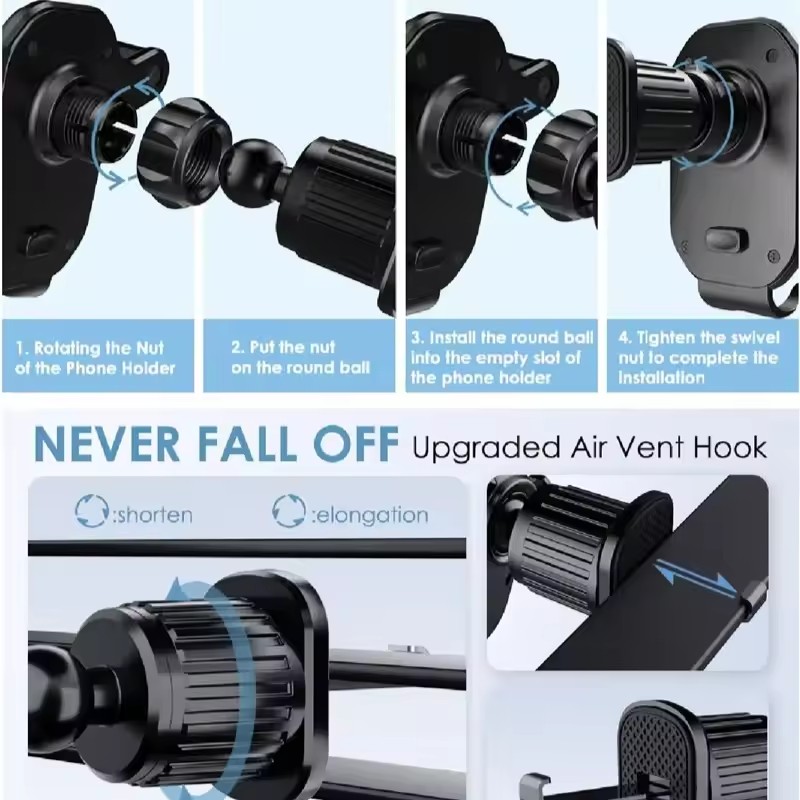 Universal Car Hook Base Phone  - Phone Stands recension och pris