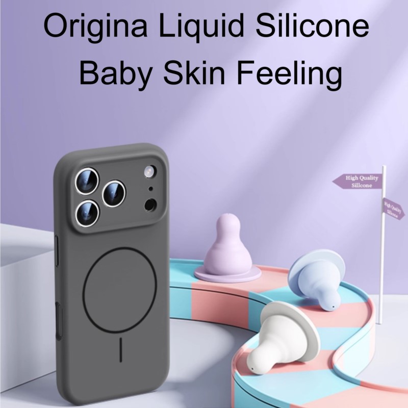 Luxury Liquid Silicone Case Fo - Liquid Silicone Magnetic Phone Case recension och pris