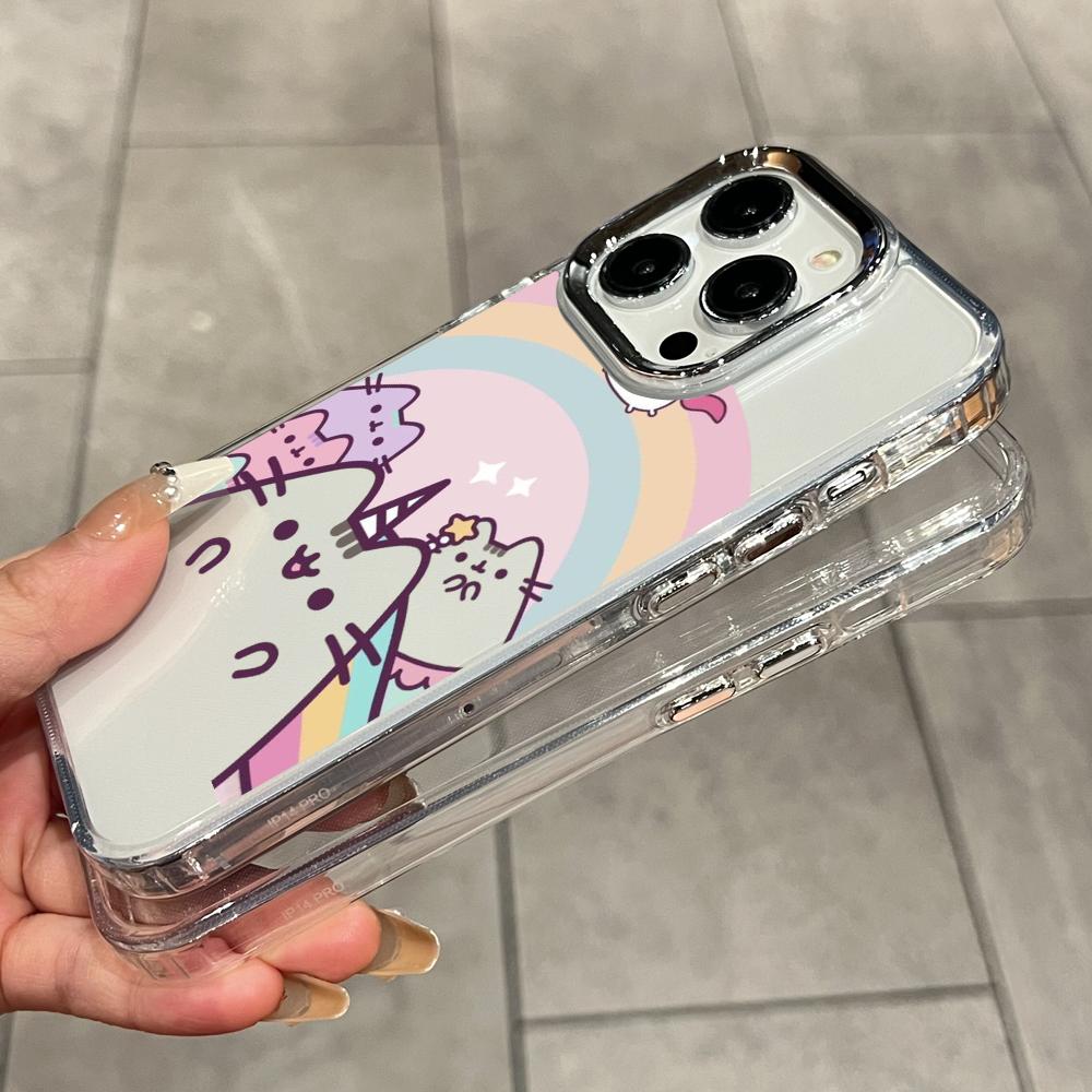 Cartoon Pusheen Cat Matte Tran - Clear Shockproof Bumper Case recension och pris