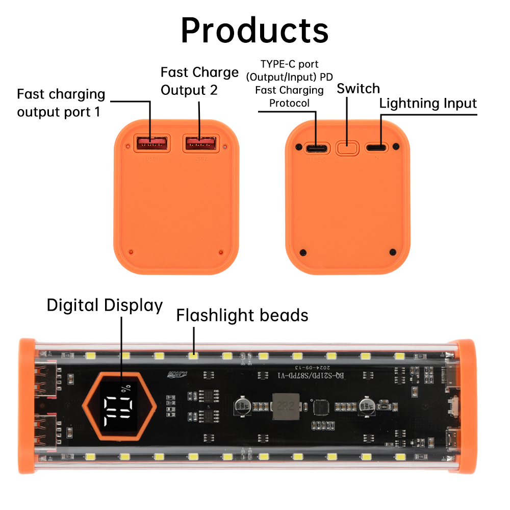 8*21700 Battery Case 22.5W Fas - Power Banks recension och pris