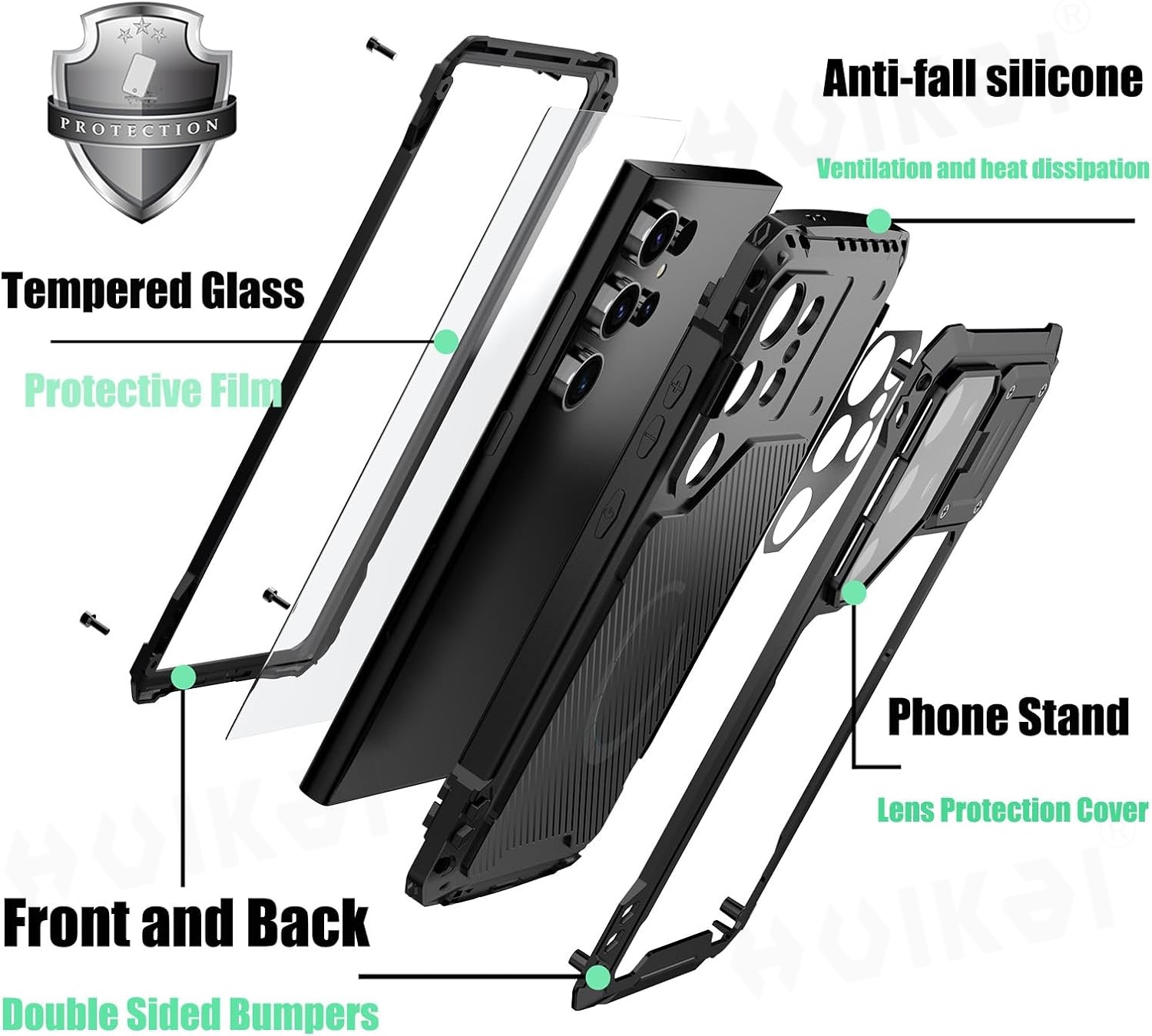 Case For Samsung Galaxy S24 Ul - Heavy Duty 360 Full Body Protective Case recension och pris