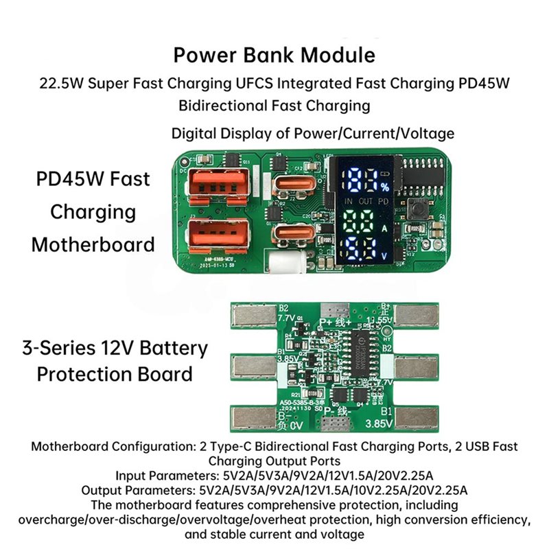 ABKN-DIY Charging Module PD45W - Power Banks recension och pris