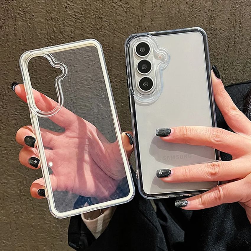 Luxury Candy Color Frame Clear - Clear Shockproof Bumper Case recension och pris
