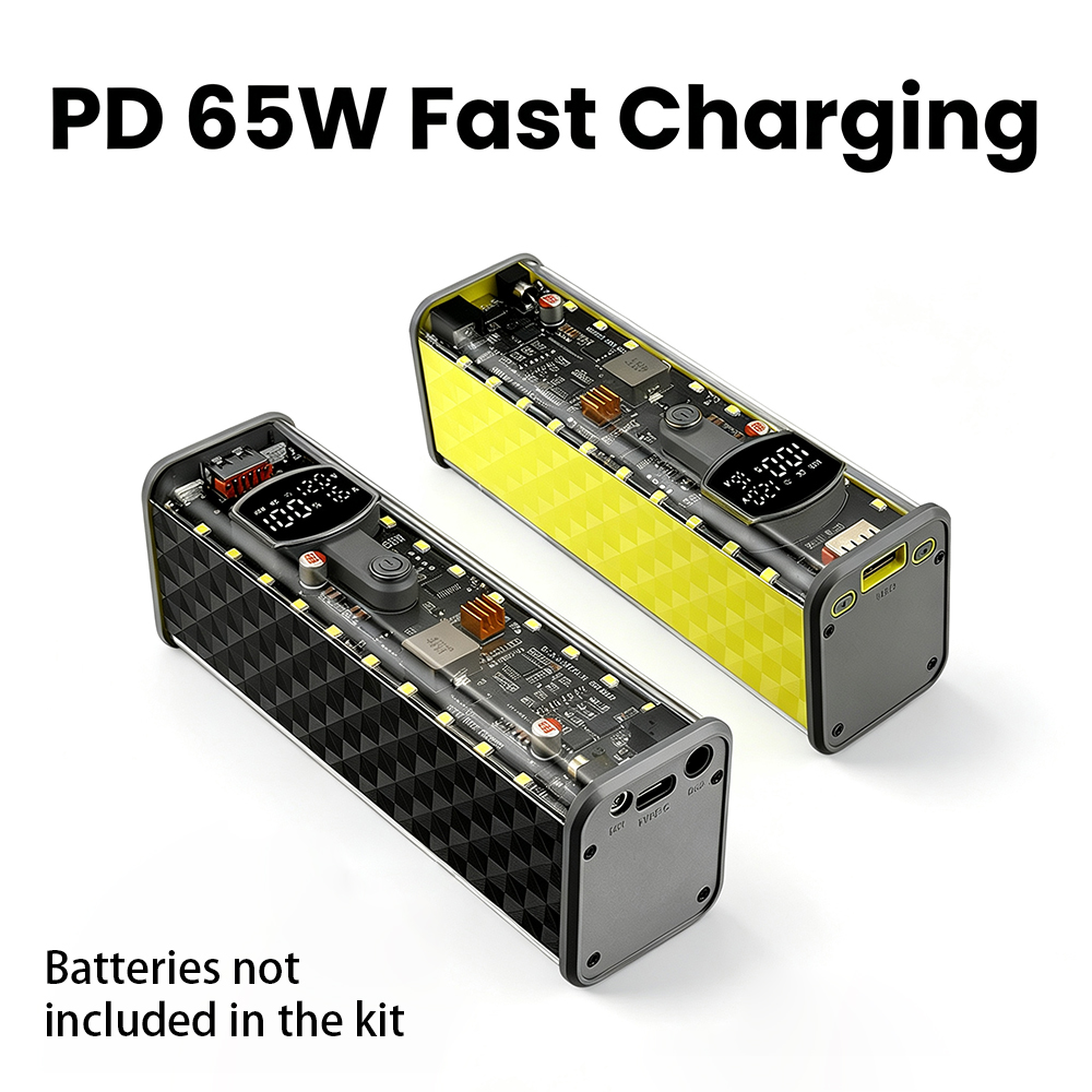 PD 65W Power Bank DIY Case 8x1 - Power Banks recension och pris