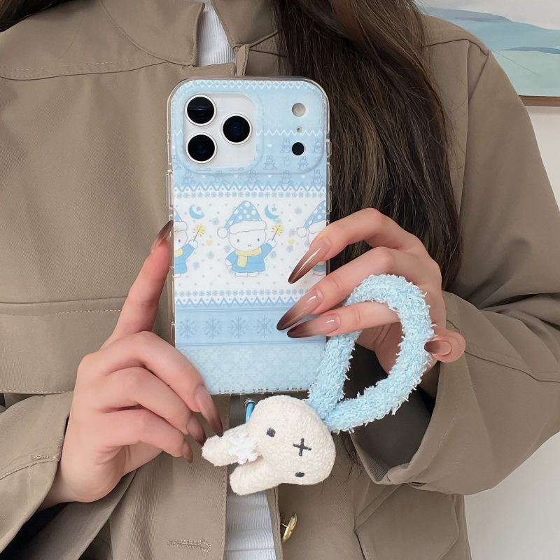 Cute winter Polka Dots hat Mif - Cute Cartoon Wrist Strap Silicone Case recension och pris