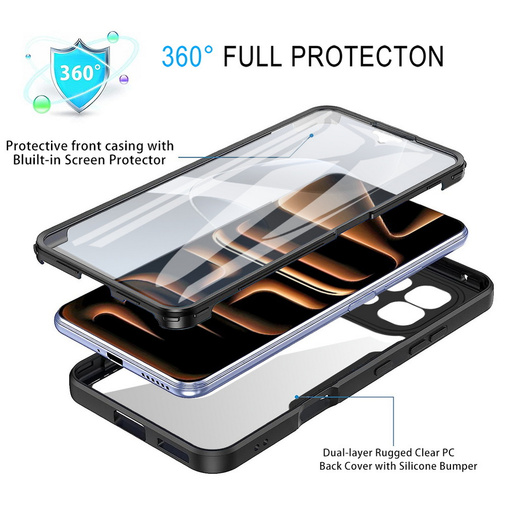 Luxury Transparent 360° Full-b - Heavy Duty 360 Full Body Protective Case recension och pris