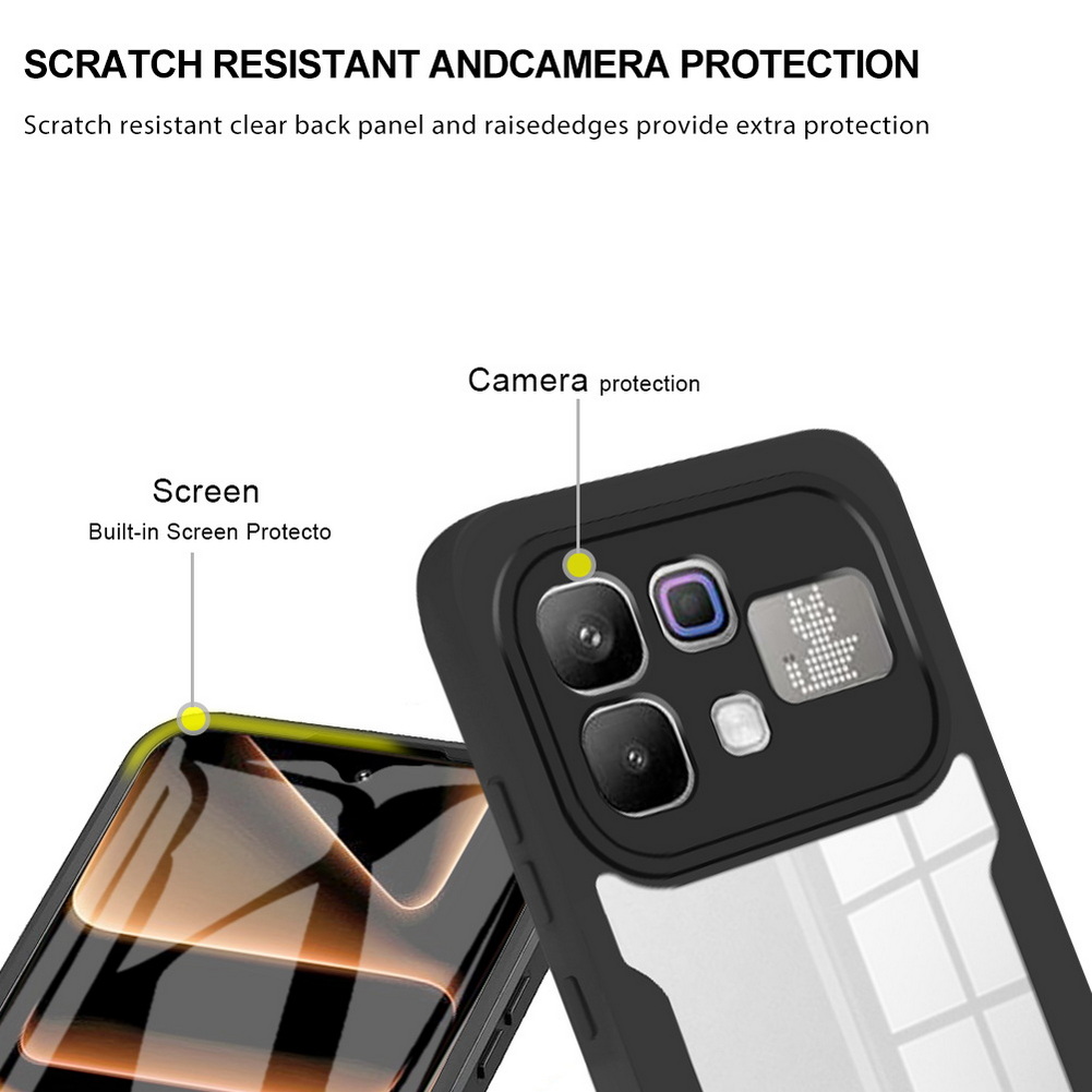 Luxury Transparent 360° Full-b - Heavy Duty 360 Full Body Protective Case recension och pris
