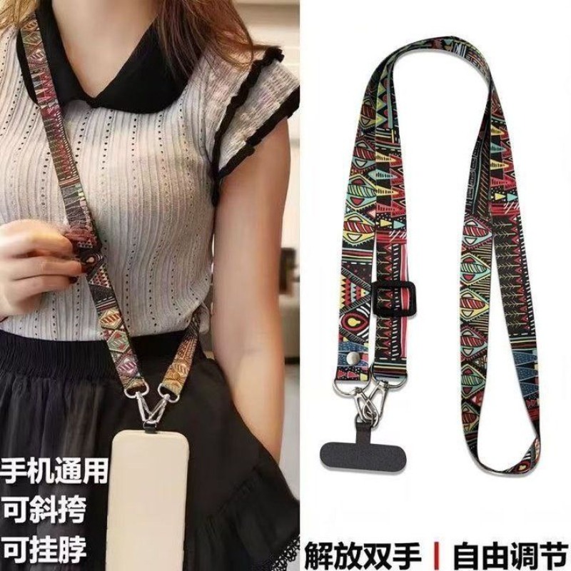 Cute Ethnic‑Style Phone Lanyar - Crossbody Lanyard Neck Strap Case recension och pris