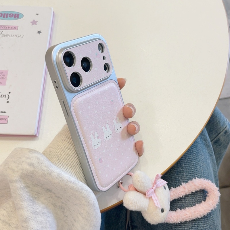 Cute strawberry Cartoon Miffy  - Cute Cartoon Wrist Strap Silicone Case recension och pris