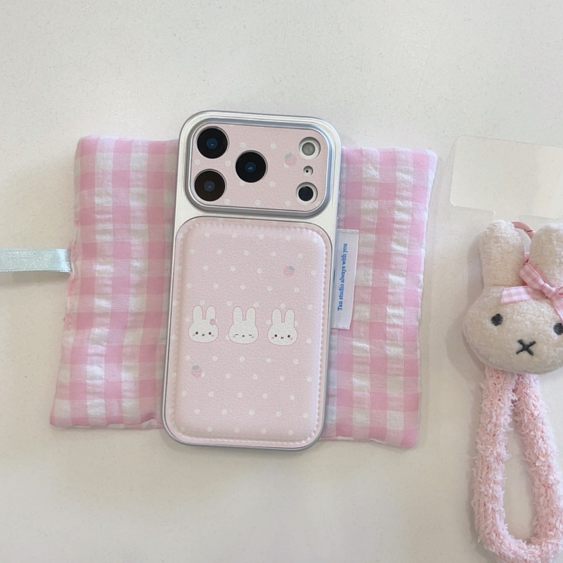 Cute strawberry Cartoon Miffy  - Cute Cartoon Wrist Strap Silicone Case recension och pris